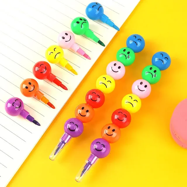 7 color crayons