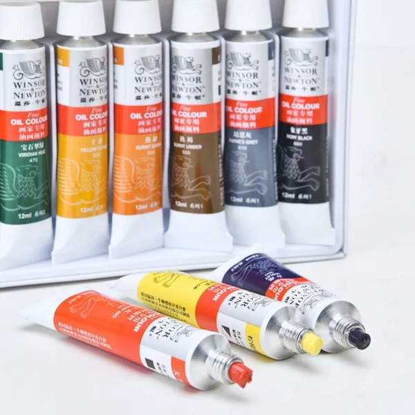 Winsor & Newton 12/18/24 Colors Professional Color Oil Paints 12ml Tube Painting Pigments With Brush And Palette Art Supplies - Image 3