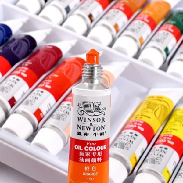 Winsor & Newton 12/18/24 Colors Professional Color Oil Paints 12ml Tube Painting Pigments With Brush And Palette Art Supplies - Image 4