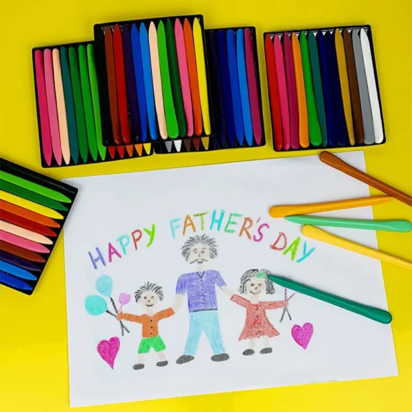 6/12/24/36 Colors Do Not Dirty Hands Plastic Crayon Erasable Painting Tools Triangular Children Wax Pencil Graffiti Oil Stick - Image 4