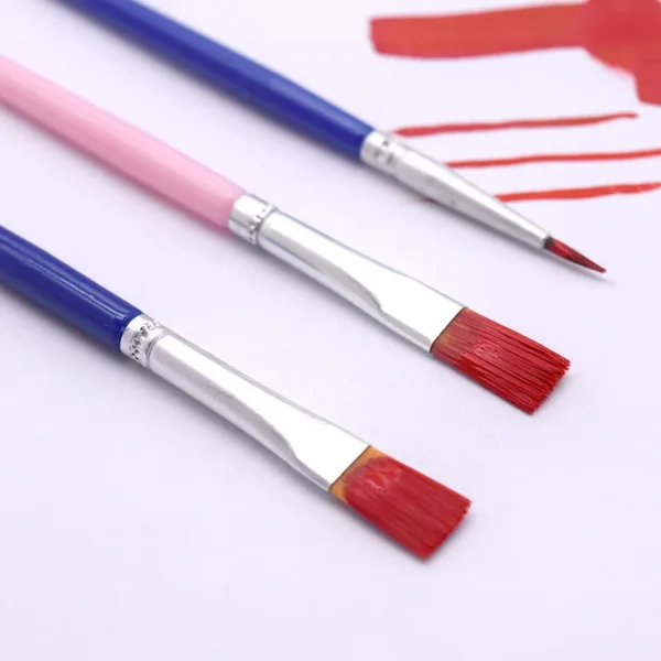 10Pcs/Set Fine Oil painting brush acrylic painting digital painting children's environmental nylon brush row pen Stationery - Image 6