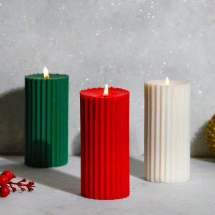 Pillar Candle with Elevat…