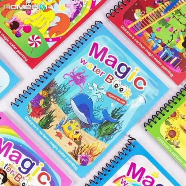NEW Kids Magic Water Drawing Books Coloring Books Painting Toys for Kids Birthday Christmas New Year Gift for Boys and Girls NEW - Image 3