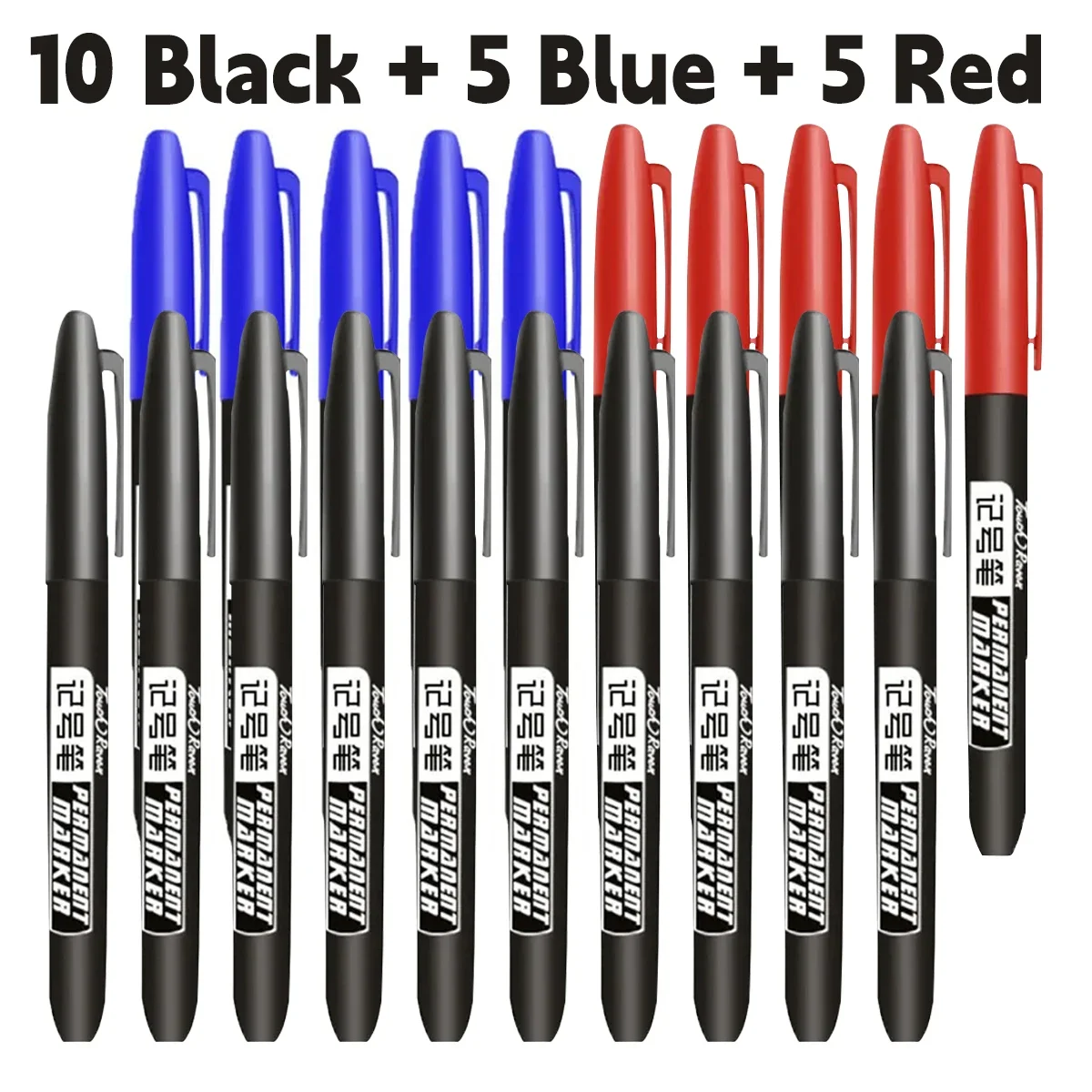 10Black 5Blue 5Red