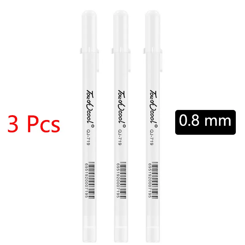 3 pcs 0.8 Gel pen