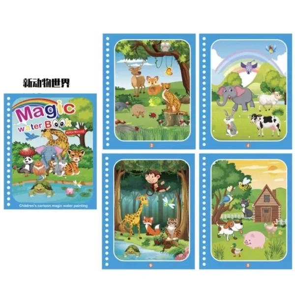 NEW Kids Magic Water Drawing Books Coloring Books Painting Toys for Kids Birthday Christmas New Year Gift for Boys and Girls NEW - Image 4