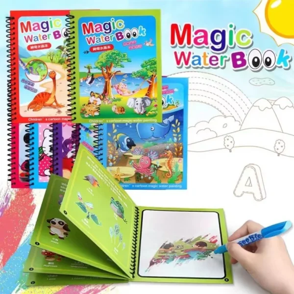 NEW Kids Magic Water Drawing Books Coloring Books Painting Toys for Kids Birthday Christmas New Year Gift for Boys and Girls NEW - Image 2
