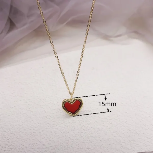 New Red Love Necklace Necklaces for Women Jewelry Free