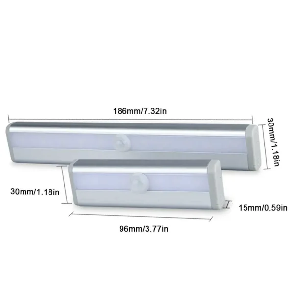 PIR Motion Sensor LED Cabinet Light 6 /10 Led Automatic Sensor Wardrobe Closet Light Drawer Night Light Lamp for Kitchen Bedroom - Image 3