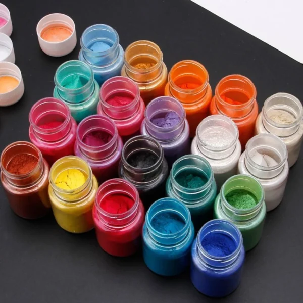 48 Colors Cosmetic Grade Pearlescent Brilliant Natural Mica Mineral Powder Pigments Epoxy Resin Dye Soap Making Tool drop ship - Image 3