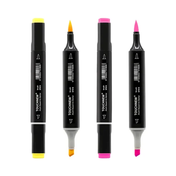 TouchNEW 1 Color Markers Manga Drawing Markers Pen Alcohol Based Sketch Felt-Tip Oily Twin Brush Pen Art Supplies - Image 3