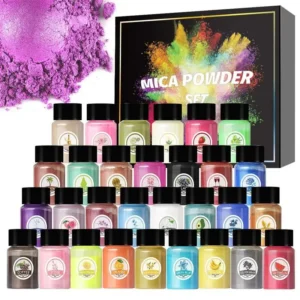 Pearlescent Mica Powder Epoxy Resin Dye Colorant Pigment Pearl Powder DIY Glitter Candle Dye Making Material Epoxy Resin Filler