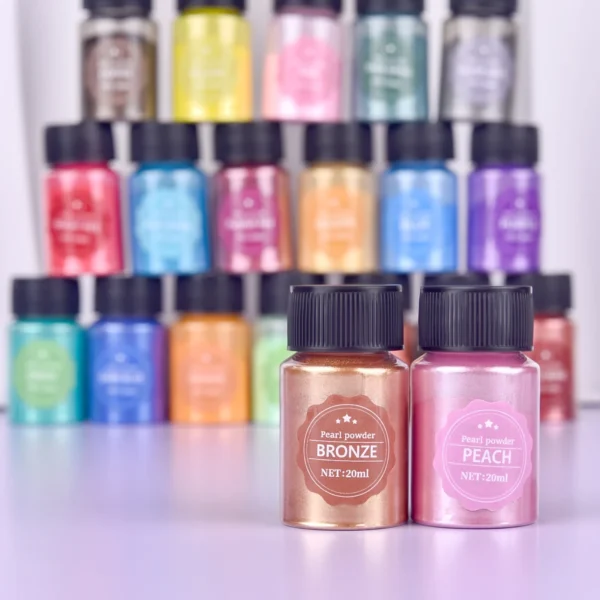 24Color 10g Pearlescent Natural Mica Mineral Powder Soap Candle Epoxy Resin Dye Pearl Pigment DIY Jewelry Crafts - Image 6