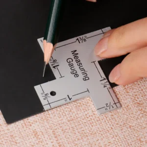 Precision Seam Measuring Gauge Fabric Marker Metal Quilting Tailor Ruler Template Sewing Ruler DIY Patchwork Craft Accessories