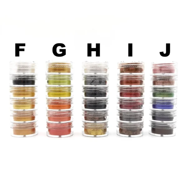 6 Bottbles/Set 10 Colors Cosmetic Grade Pearlescent for DIY Resin Mold Dyes Natural Mica Mineral Powder Epoxy Resin Dye Pigment - Image 3