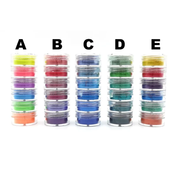 6 Bottbles/Set 10 Colors Cosmetic Grade Pearlescent for DIY Resin Mold Dyes Natural Mica Mineral Powder Epoxy Resin Dye Pigment - Image 2