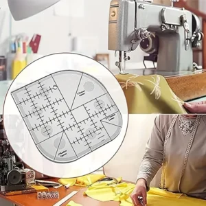 1PC Creative Corner Knife Quilting Ruler Acrylic Sewing and Sewing Ruler DIY Sewing Template Sewing Tool Corner Ruler