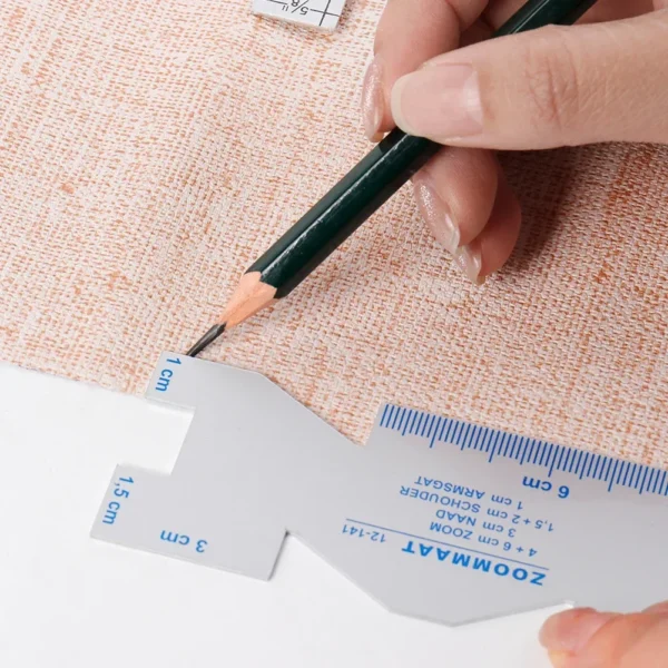 Precision Seam Measuring Gauge Fabric Marker Metal Quilting Tailor Ruler Template Sewing Ruler DIY Patchwork Craft Accessories - Image 3
