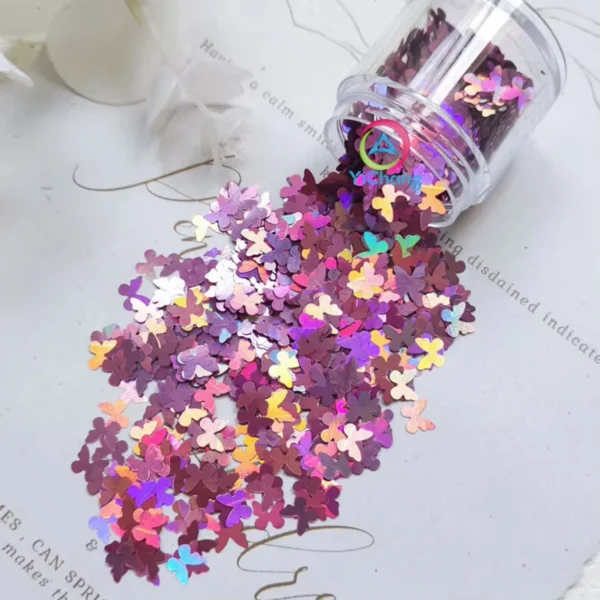 3pcs Polyester Festival Holographic Aqua Glitter Loose for Nail art Hair Face Fun Body Tumblers Craft Resin Mica powder - Image 3