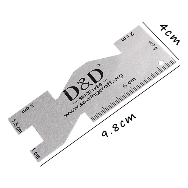 Metal Measuring Gauge Quilting Ruler High Quality Hand Sewing Templates Ruler Sewing Gauge for Patchwork Sewing Tool Accessory - Image 2