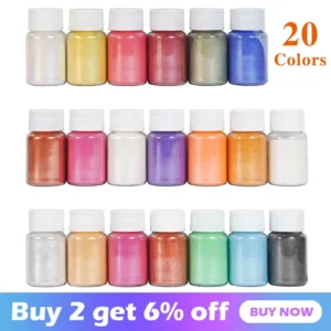 32 Color Mica Powder Epoxy Resin Pigment DIY Resin Mold Colorant Dye Jewelry Making Accessories Epoxy Color Pigment Pearl Powder
