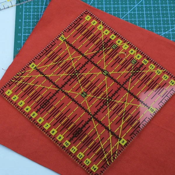 Fenrry 1Pc Acrylic Sewing Ruler 15*15 cm Square Drawing Measuring Patchwork Ruler Cloth Cutting Ruler DIY Sewing Craft Tools - Image 2