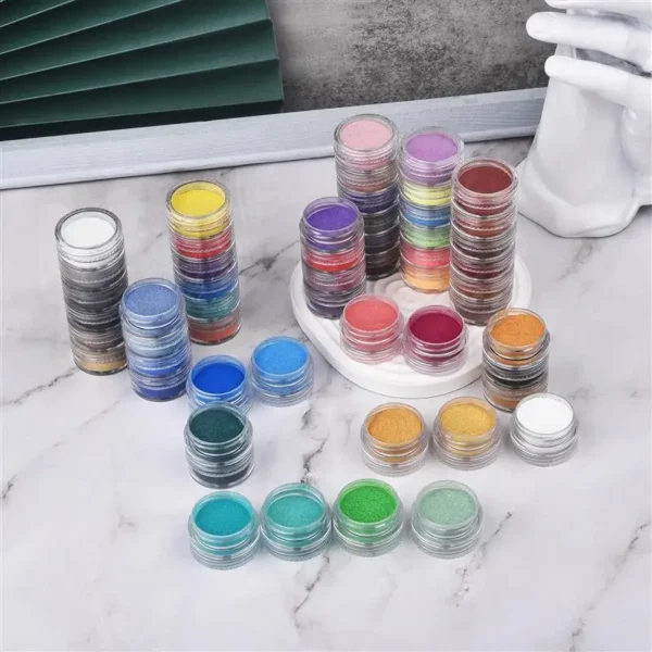 6 Colors/Set Pearlescent Powder Resin Pigment Mica Mineral Powder Dye DIY Epoxy Resin Jewelry Making Nail Art Decor Makeup - Image 4