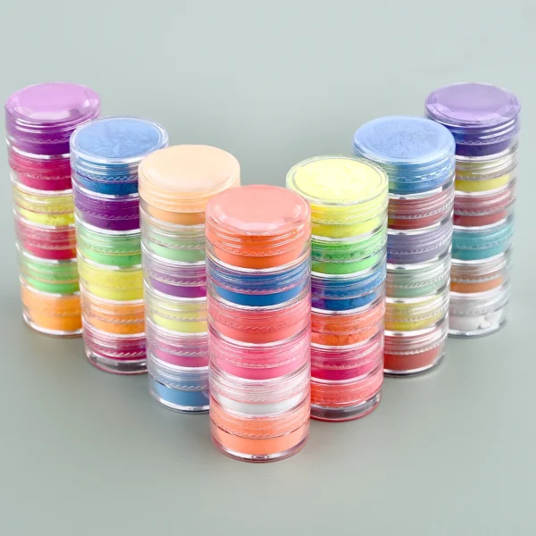 New 6 Colors/Set Pearlescent Powder Resin Pigment Mica Mineral Powder Dye DIY Epoxy Resin Jewelry Making Nail Art Decor Luminous