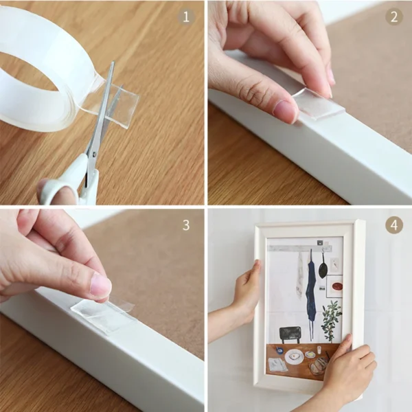 1/2/3/5M Strong Double Sided Tape for Walls Removeable - Image 4