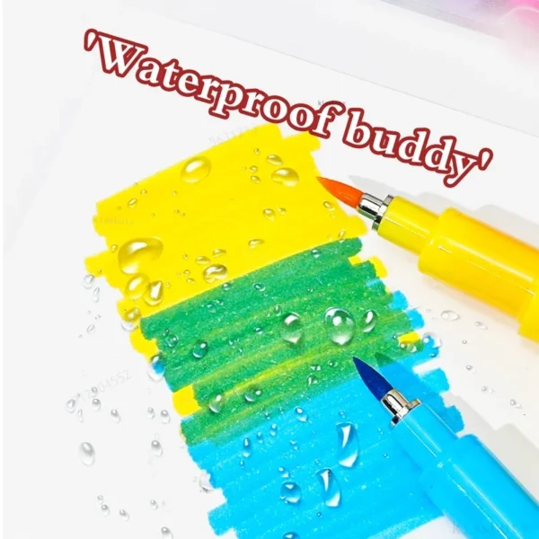 Felt Tip Pen Set – 12 Pastel Colors for Calligraphy, Journaling & Art - Image 3