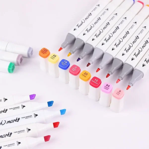 24/40/48/60/80 Colors Art Markers Manga Sketching Markers Alcohol Felt Dual Brush Pen For Bookmark Manga Drawing Art Supplies - Image 4