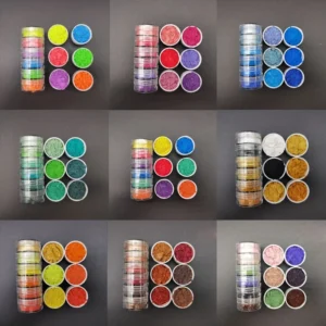 6 Bottbles/Set 10 Colors Cosmetic Grade Pearlescent for DIY Resin Mold Dyes Natural Mica Mineral Powder Epoxy Resin Dye Pigment