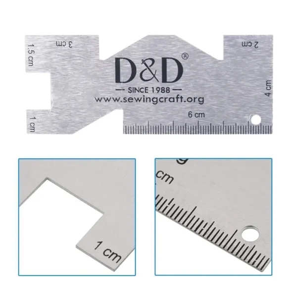 Metal Measuring Gauge Quilting Ruler High Quality Hand Sewing Templates Ruler Sewing Gauge for Patchwork Sewing Tool Accessory - Image 5