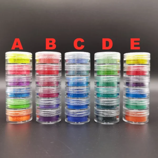 6 Bottbles/Set 10 Colors Cosmetic Grade Pearlescent for DIY Resin Mold Dyes Natural Mica Mineral Powder Epoxy Resin Dye Pigment - Image 6